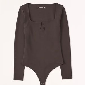Brown Long Sleeve Bodysuit